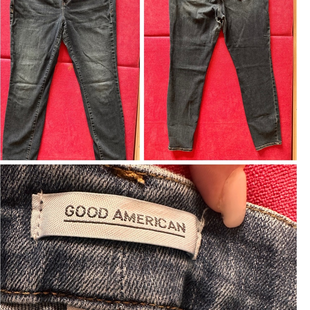 Good American Women's Skinny Jeans - Dark Blue